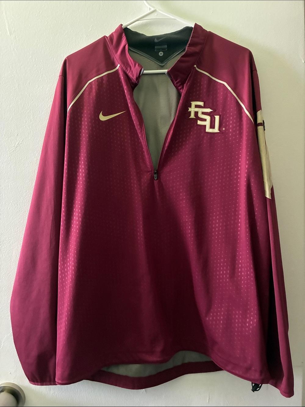 Nike Garnet FSU Half-Zip Pullover